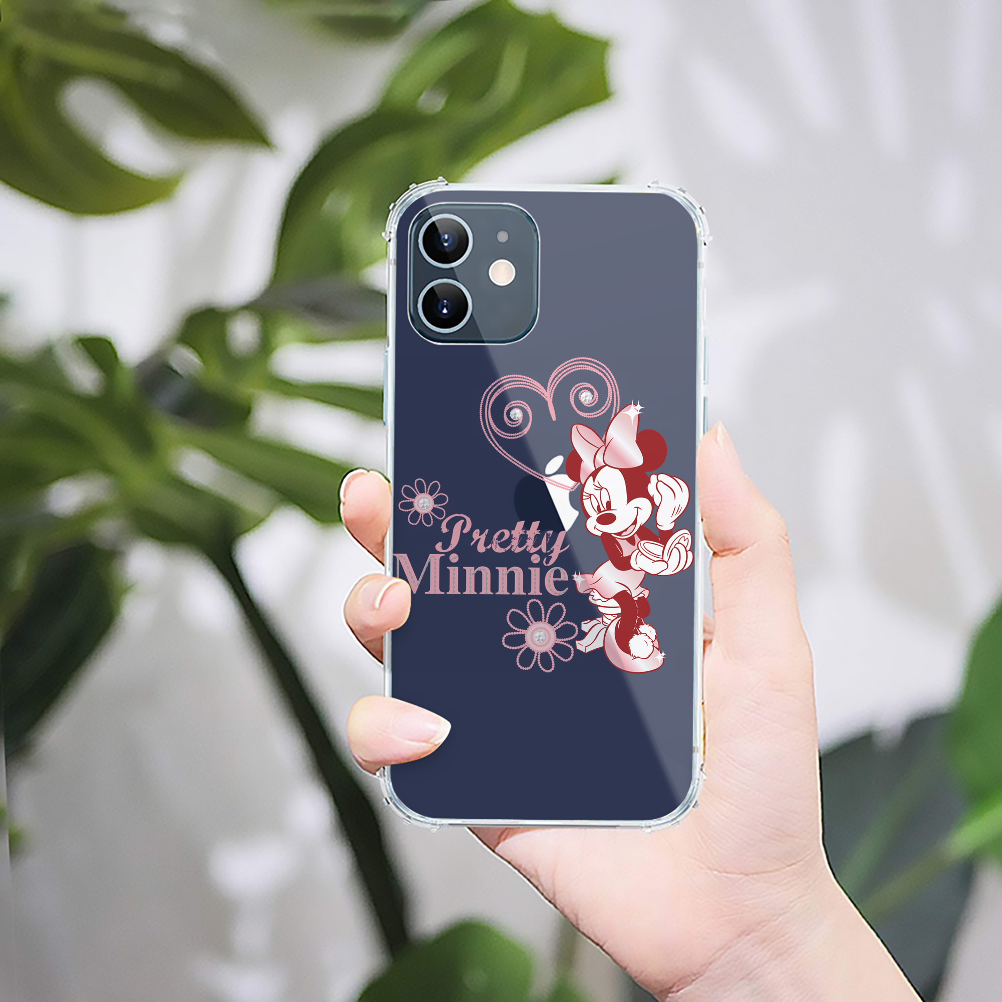 （画像用） ミッキーマウス Mickey Mouse 【iPhone 12シリーズ対応】透明スマホケース（クリアソフトケース）